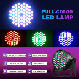 Lampada Led a colori 54 pz <span class=keywords><strong>3w</strong></span> Led Par 64 Rgb Dmx luce Led Par Can per <span class=keywords><strong>Dj</strong></span> Disco Ktv Nightclub - Product Image 4