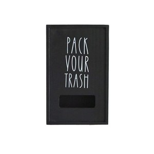 Boîte de rangement murale pour sacs d'épicerie et poubelles avec dessus en bois, forme rectangulaire, couleur unie, sans couvercle - Product Image 5