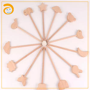 Baguette magique de princesse en bois, lune, étoile, cœur, bois de hêtre, <span class=keywords><strong>cadeau</strong></span> d'anniversaire unisexe pour 0-24 mois - Product Image 6