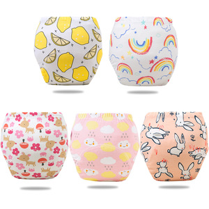 Trẻ Sơ Sinh Bé Đào Tạo Quần Có Thể Giặt Tái Sử Dụng Mềm Cotton Vải Tã Cho Trẻ Mới Biết Đi Cậu Bé Cô Gái Mùa Xuân Mùa Hè Thoáng Khí Tã - Product Image 3