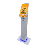 Kiosco de Autoservicio de 27 Pulgadas con Pantalla Táctil Android/Windows, Terminal de Pago con Escáner QR e Impresora