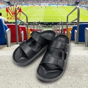 Sandalias de moda EVA con dos tiras, plantilla acolchada ligera, hebillas ajustables y suela antideslizante para el hogar y viajes. - Product Image 6