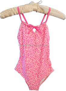 Traje de baño de una pieza Rashguard con estampado floral tropical de manga larga para niñas pequeñas al por mayor - Product Image 4