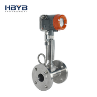HART 4-20mA 316L pengukur aliran Meter, flensa uap Digital tekanan tinggi