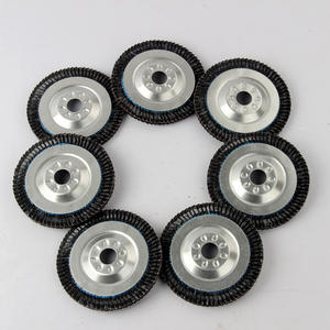 Disque de polissage en tissu abrasif plat pour meuleuse d'angle à 100 degrés, 72 pages, avec revêtement en fer calciné, pour ponçage à lamelles - Product Image 3