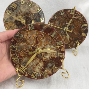 นาฬิกาหินคริสตัลทำมือขายส่ง หินบำบัดธรรมชาติ ลาบราดอไรต์ แกะสลักตามหลักฮวงจุ้ย ของตกแต่งบ้าน - Product Image 4