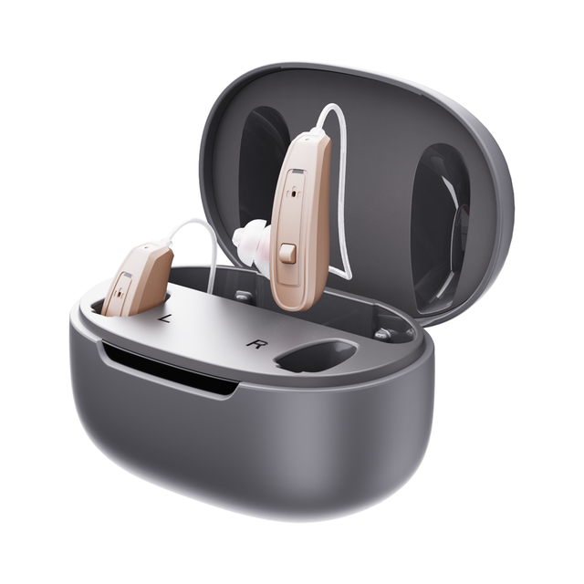 JINGHAO Oem Odm Hearing Aids Advanced Digital Chip Small Otc Digital BTE Rechargeable Hearing Aids OTC for Hearing Loss