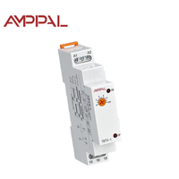 Relais thermique miniature de haute qualité 220V AC/DC sur rail DIN, protection scellée IP20, réglage du potentiomètre, fonction unique, temporisation