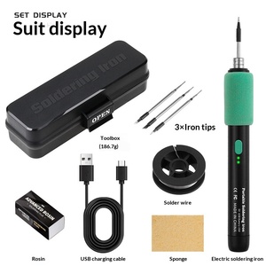 USB Rechargeable Wireless Soldering <b>Iron</b> Kit 5V 15W Portable Mini Welding Repair Tool Set - Product Image 5
