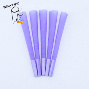 Papier à rouler conique classique violet 109 mm, style simple et coloré personnalisé, papier à rouler spécial avec filtre M - Product Image 1