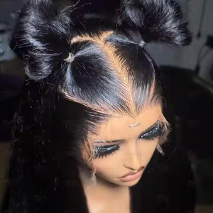 Parrucche Hot Sale all'ingrosso di nuova produzione con capelli umani Lagos, densità 180%, frontali in pizzo trasparente 13*4 13x6 - Product Image 3