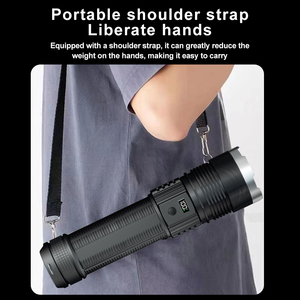 Siêu Sáng 6000MAh Zoomable Chiến Thuật Ngoài Trời Torch Lampe De Poche Năng Lượng Mặt Trời 10000 Lumens Không Thấm Nước LED Đèn Pin - Product Image 5