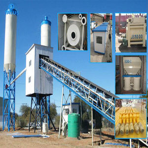 Centrale à béton préfabriqué complète Planetarx avec mélangeur planétaire et pompe, capacité de production de 100 m³/h - Product Image 2