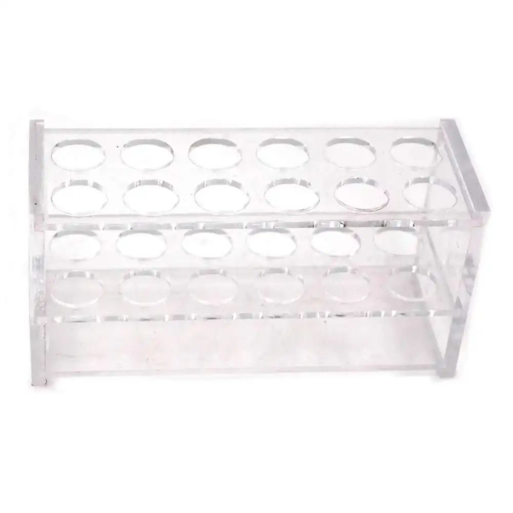 12 Holes Clear Color Tube Display Standing Acrylic Test Tube Display Rack Acrylic Test Tube Holder