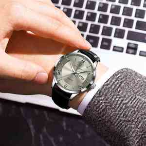 Reloj de Pulsera de Cuero de Lujo POEDAGAR 978, Reloj de Cuarzo con Resistencia al Agua de 3 ATM, Luminoso con Luz Nocturna para Hombre - Product Image 2