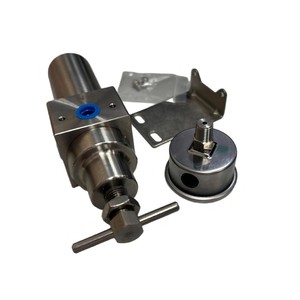 Válvula reductora de presión de acero inoxidable serie SFR de 1/2 pulgada, grado sanitario para agua potable a temperatura normal - Product Image 1