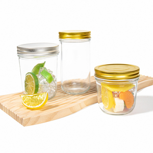 CE FCC ROHS Certified 350ml 500ml Clear Food Grade Glass Jar Airtight Leak Proof Heat Resistant Anti Drop <strong>Stackable</strong> Glass Bottle - Product Image 5
