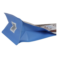 Sachet Doypack Populaire Personnalisable Anti-humidité Qualité Alimentaire à Fond Plat Scellé sur Huit Côtés avec Valve pour Grains de Café