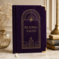 LABON Journal de lecture personnalisé en velours avec dorure à chaud Art Déco, suivi de lecture, cadeau de luxe pour bibliophile, vente en gros