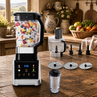 HGM Fabrieksdirecte levering 2.5L Commerciële Blender 1500W Laag Geluidsniveau Knop Professionele Hoge Snelheid Zware Kwaliteit RVS
