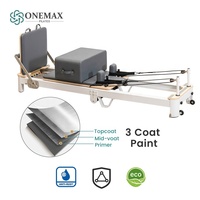Reformer de Pilates Plegable Ajustable de Aluminio de Primera Calidad ONEMAX, 6 Resortes de Resistencia, Diseño Ecológico, Funcionamiento Silencioso