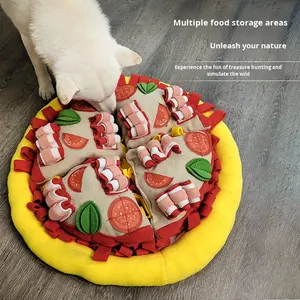 Köpek Çiğneme Oyuncağı Koklama Pizza Matı Besleyici Oyuncak Koklama Matı Köpek Sesli Peluş Oyuncaklar Yavru Köpek Bulmaca Oyuncağı Küçük Orta Boy Köpekler için - Product Image 3
