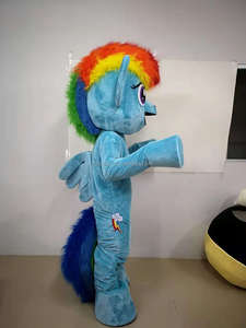 Funtoys quantité minimale de commande personnalisé rose licorne poney Pinkie <span class=keywords><strong>Pie</strong></span> cheval mascotte costume noël fantaisie poney robe Halloween pour adulte 1 pièce - Product Image 2