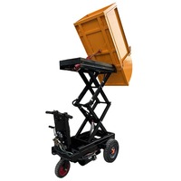 Nouvelle brouette électrique de 750 kg avec chariot à pousser 48 V