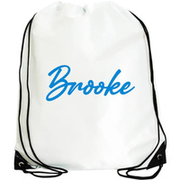 Sac à cordon non tissé promotionnel en gros, personnalisé avec logo imprimé, sac de transport pas cher pour salons professionnels, événements publicitaires et cadeaux promotionnels