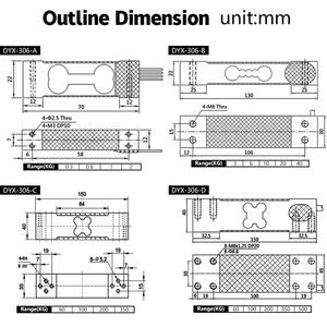 DYX-306 cắt chùm tải di động 50kg 60kg 100kg 200kg 350kg loạt Singles điểm tải di động - Product Image 6