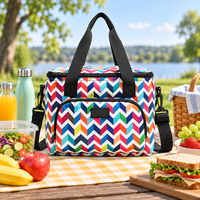 Fabrikpreis Bestseller Vlies-Thermo-Isolierte Laminierte Maßgefertigte Kleine 6er-Pack Bierdosenkühltasche mit Buchstabenmuster