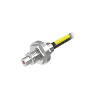 Sensor de fibra óptica de montaje roscado M6, sensor de reflejo difuso con unidad de fibra de 2m, detección de fibra óptica de la serie SP de forma hexagonal
