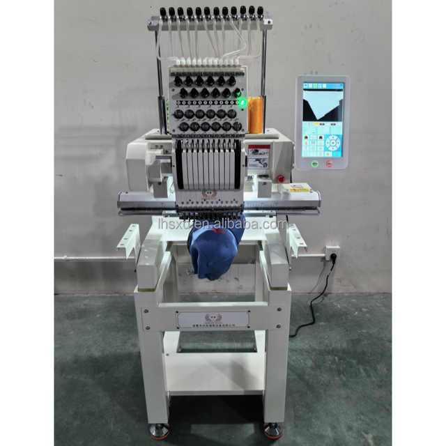 Small Embroidery Machine/Embroidery Machine Single-head 12 Needle/Embroidery Machine for T-shirt and Hat