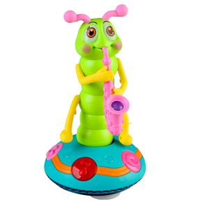 Giocattolo Musicale a Forma di Bruco Danzante in Plastica con 5 Canzoni, Luci Lampeggianti, Evitamento Ostacoli, Gioco Interattivo <span class=keywords><strong>per</strong></span> Bambini dai 3 Anni in Su - Product Image 2