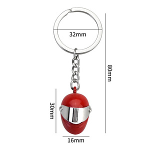 <span class=keywords><strong>Llavero</strong></span> Creativo de Metal con Forma de Casco de Seguridad para Motocicleta, Personalizable, Ideal para Promociones y como Colgante para Bolsos - Product Image 2