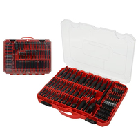 Kit de 80 embouts magnétiques multi-tailles pour tournevis à chocs, embouts hexagonaux et embouts de perçage, avec étui de rangement transparent en plastique