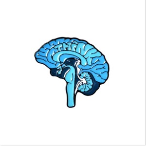 Pins de Esmalte de Coração Anatómico, Broches de Anatomia Médica Personalizados, Pins de Metal de Neurologia para Médicos e Enfermeiros, Atacado - Product Image 2