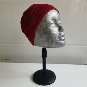 Terciopelo suave nuevo diseño Cabeza de espuma gris/Negro espuma maniquí cabeza peluca soporte para pelucas herramientas de fabricación peluca cabeza de exhibición - Product Image 3