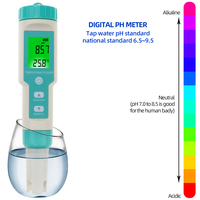 Kit de testeur de qualité de l'eau numérique multifonction avec écran LCD, nouvelle génération, pour l'analyse physique de l'eau potable