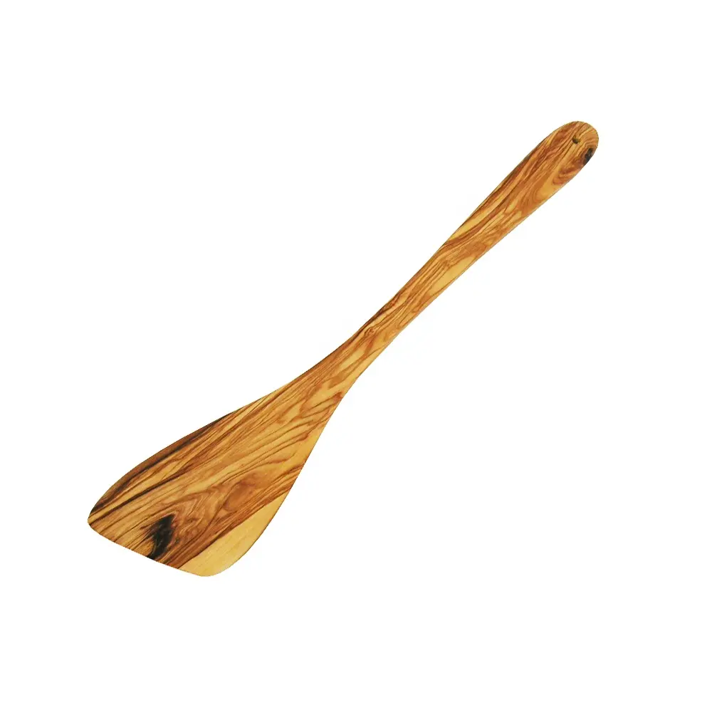 Solid Olive wood Spatula, Diyue Home kitchen sustainable Wooden Cooking Utensils spatula