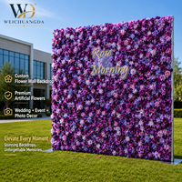 Mur de fleurs artificielles en soie, décoration murale de roses, toile de fond pour mariage, événement, photomaton, arche de fête intérieure, personnalisable