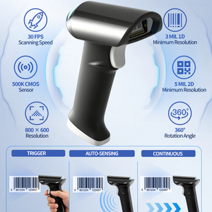 Lecteur de codes-barres filaire 2D avec capteur CMOS, résolution 800x600, vitesse de numérisation 30FPS, scanner de codes-barres portable pour la logistique d'entrepôt - Product Image 1