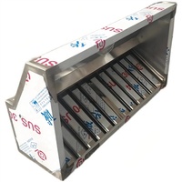 Kitlalong Hotte d'extraction commerciale en acier inoxydable pour cuisine de restaurant et d'hôtel, système d'extraction de fumée