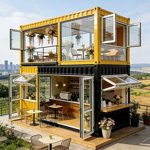 Casas Prefabricadas de Dos Pisos Expandibles, Tienda de Contenedores de Lujo, Tienda de Comida Rápida - Product Image 1