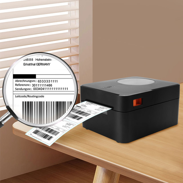 Industrial 4-inch Thermal Label Printer for E-commerce Warehousing Bulk Printing with Max 100mm Paper Size in Stock