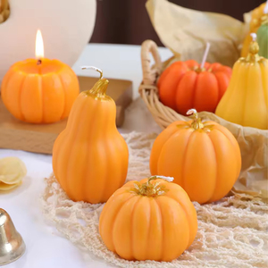 Creative Fruit-Shaped <b>Small</b> Halloween Christmas <b>Candles</b> Diwali & Mother's Day Pumpkin Scented <b>Candles</b> for Meditation - Product Image 4