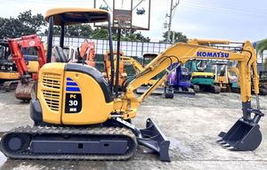 Mini-excavatrice Komatsu PC30MR d'occasion du Japon, excavatrice à chenilles en caoutchouc de 3 tonnes |   Mini pelle originale avec godet de 0,2 m et moteur Kawasaki - Product Image 5