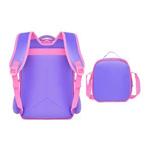 Ensemble 3 pièces de mode 3D étanche pour l'école primaire, sac à dos dessin animé pour enfants de 1 à 6 ans, sac à crayons, repas, fermeture éclair en nylon - Product Image 4