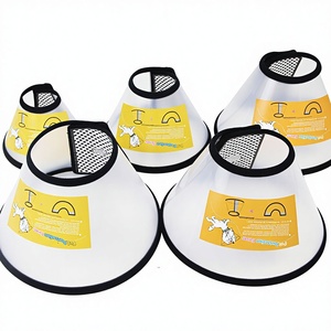 Collar Isabelino Ajustable de Plástico de Lujo para Mascotas, Cono de Recuperación para Perros y Gatos, Anti-Lamido, Prevención de Mordeduras, Protección y Cuidado - Product Image 1