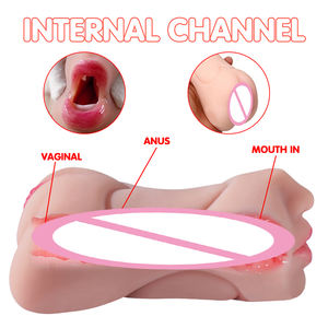 Masturbatore Maschile 3 in 1, Stimolatore a Doppia Estremità con Vagina, Ano e Bocca, Giocattolo Realistico 3D per la Masturbazione Maschile - Product Image 6